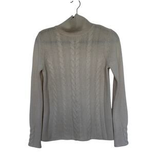 J. McLaughlin Wool Cashmere Cable Knit Sweater, S